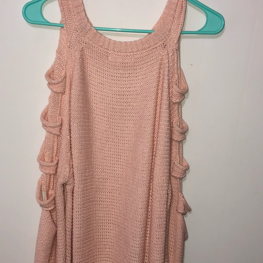light pink sweater